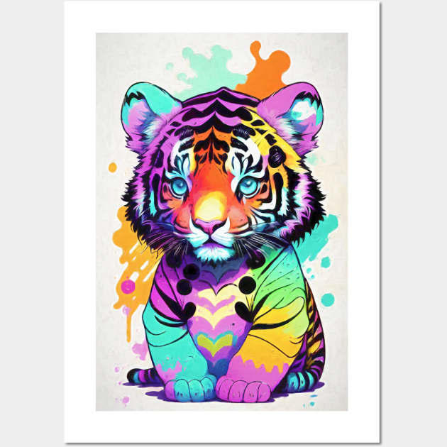 Baby tiger Wall Art by Voodoo Production